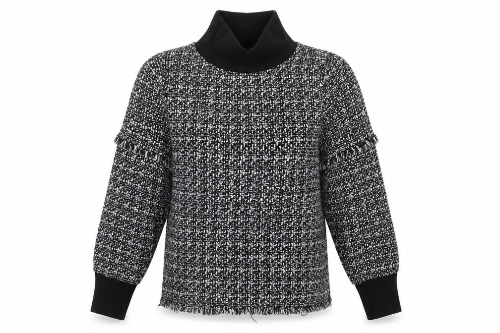 Front view of JJ's Fairyland women’s black jumper, size UK 10