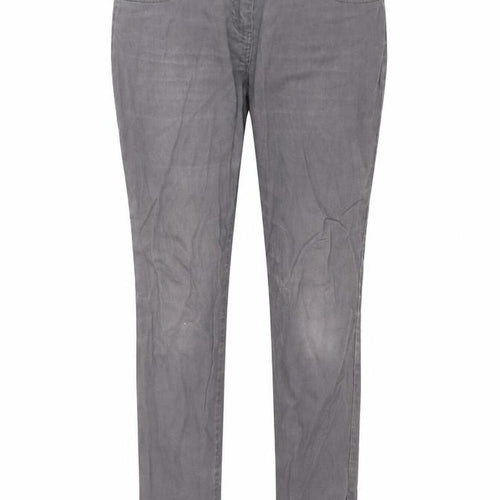 Wallis Womens Grey  Denim Skinny Jeans Size 8 L30 in