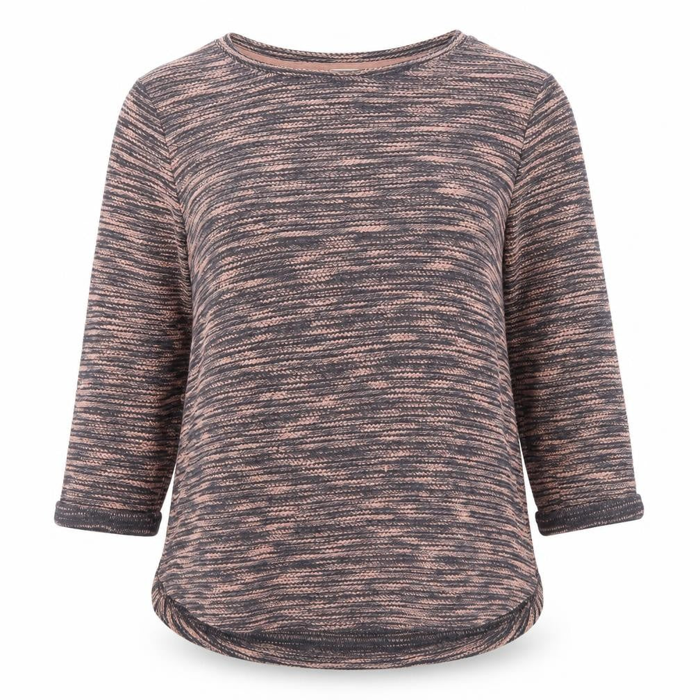 Front view of H&M women’s pink knit jumper, size XS