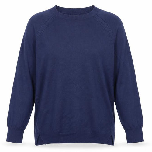 Mango Womens Blue  Knit Pullover Jumper Size S