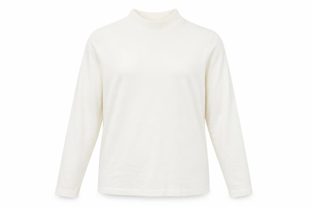 Front view of towels edgar jacobs women’s white jumper, size UK 16
