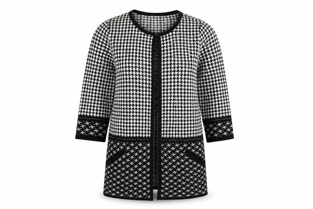 F&F Womens Multicoloured Geometric  Cardigan Jumper Size 10