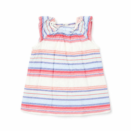 H&M Girls Multicoloured Striped  Fit & Flare  Size 2-3 Years