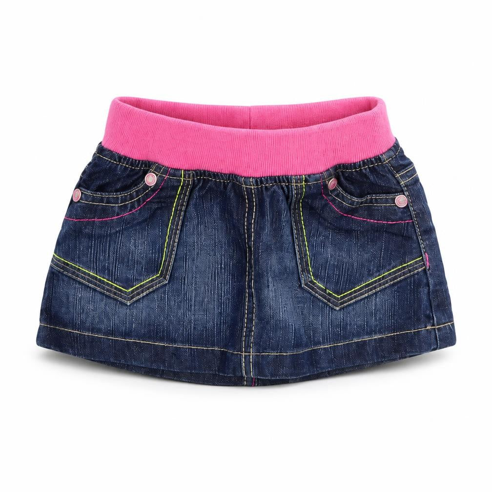 Front view of Mothercare Baby Blue Mini Skirt, size 6-9, Months