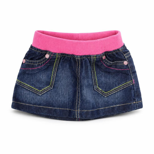Front view of Mothercare Baby Blue Mini Skirt, size 6-9, Months