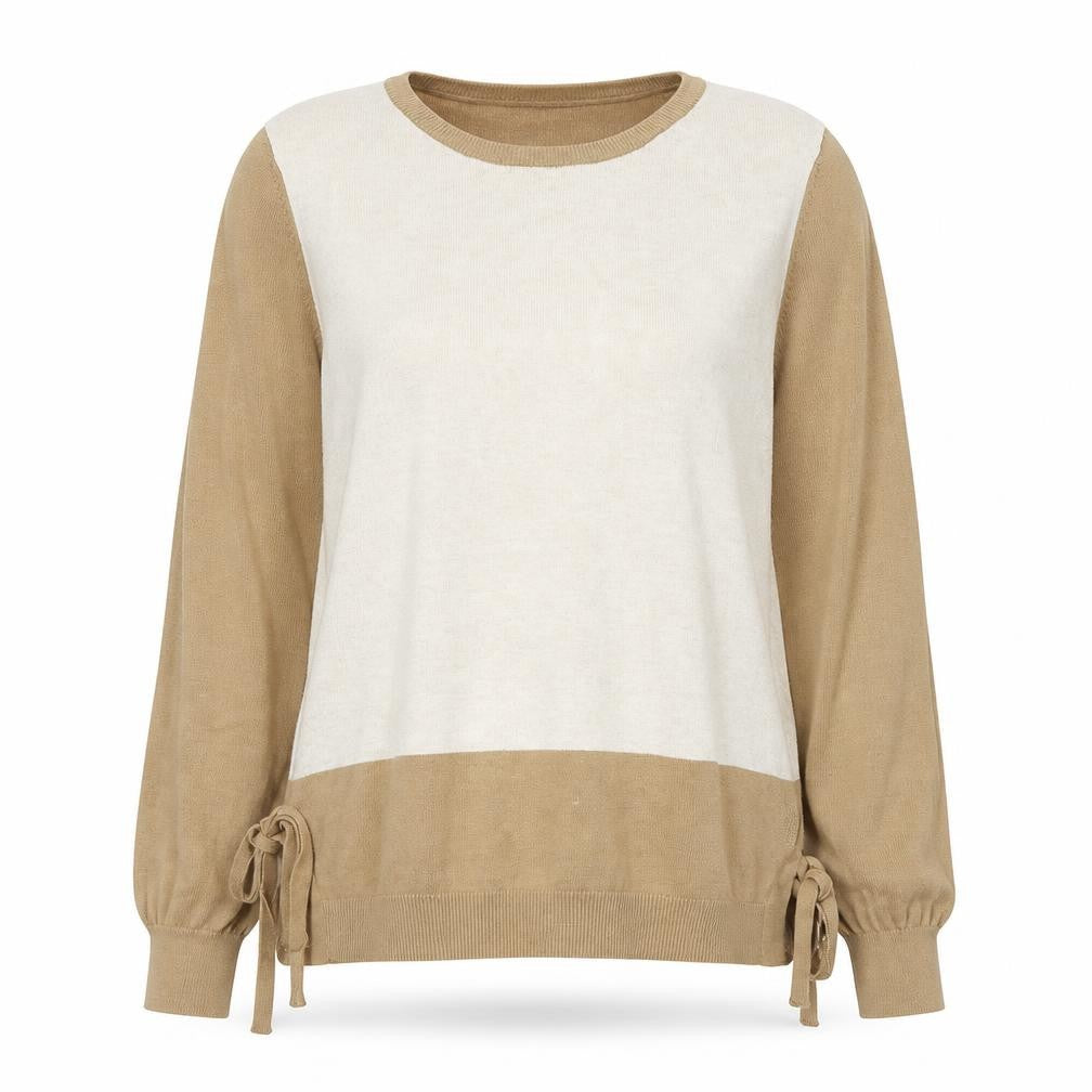 Front view of Next women’s brown knit jumper, size UK 10