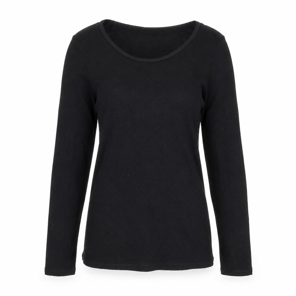 Front view of Marks & Spencer women’s black jumper, size UK 12