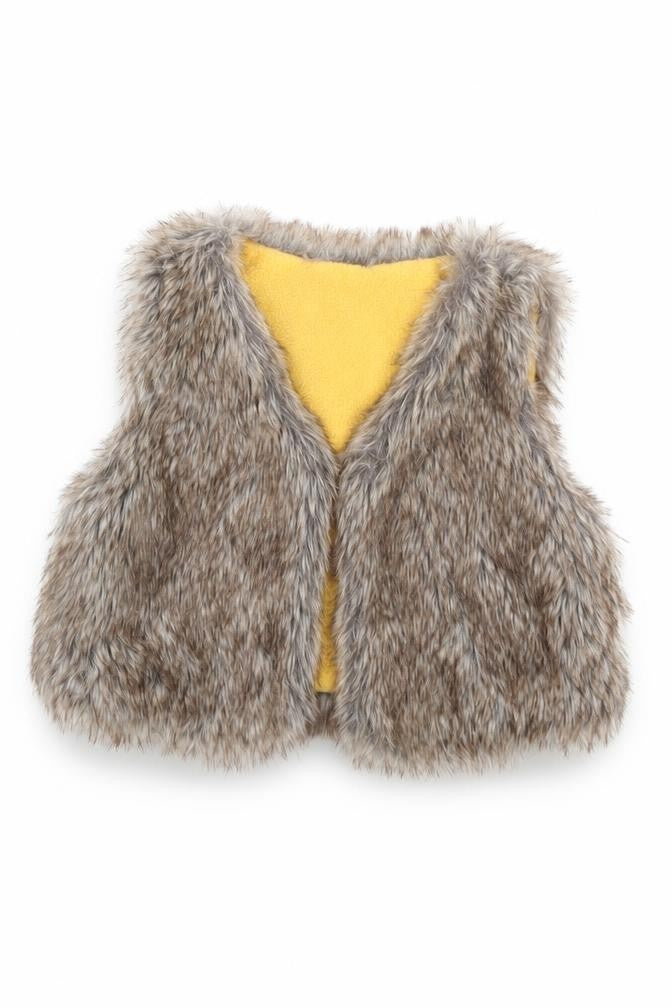 Front view of Preworn girls’ brown jacket, size 2, years