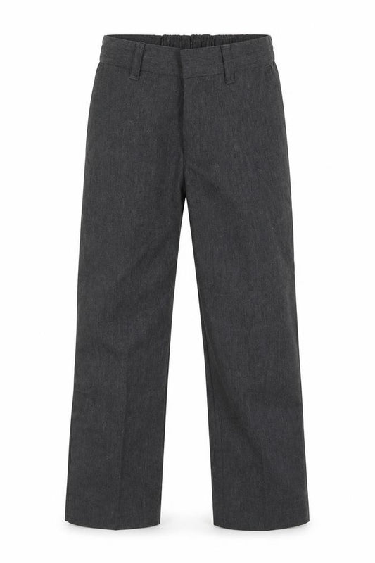 Front view of George boys’ grey dress pants trousers, size 4-5, years