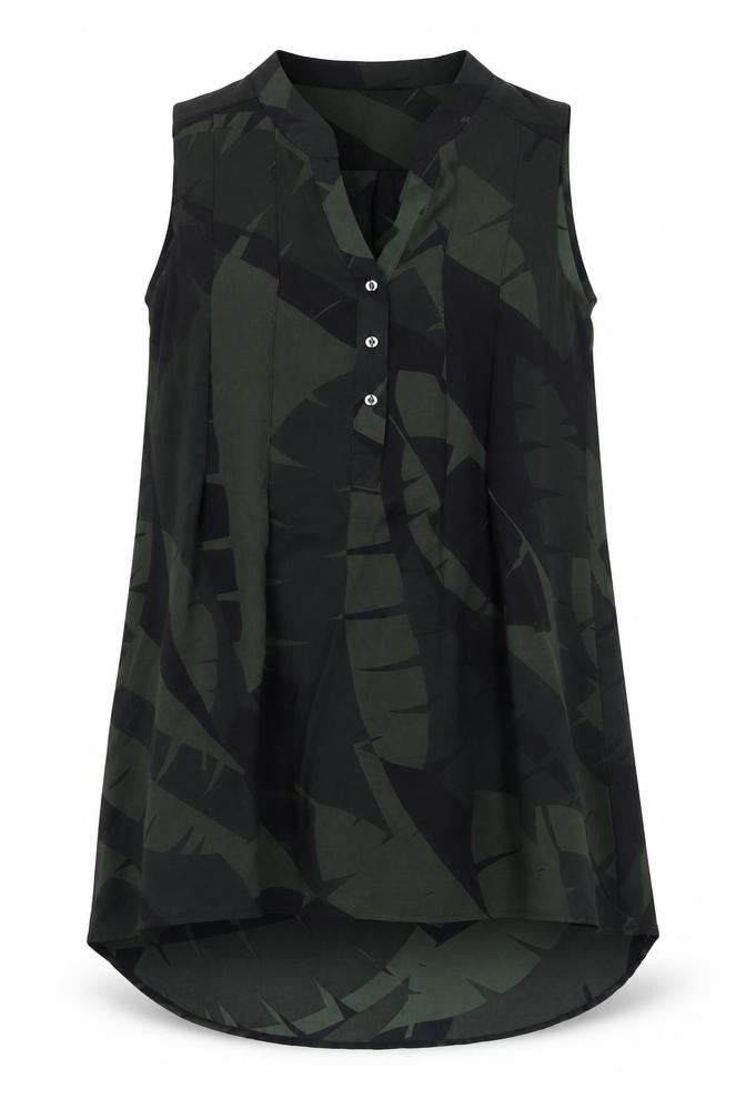 Front view of Principles women’s green basic blouse, size UK 8