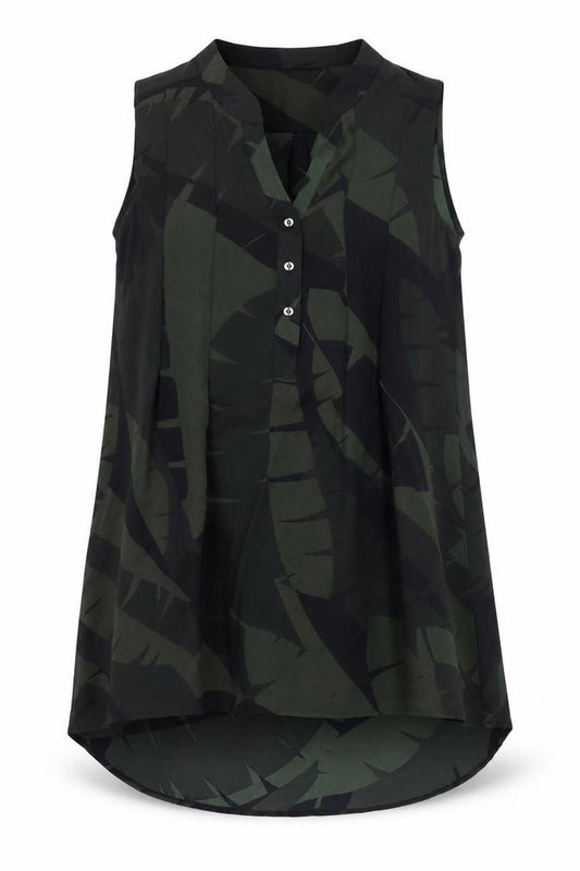Front view of Principles women’s green basic blouse, size UK 8