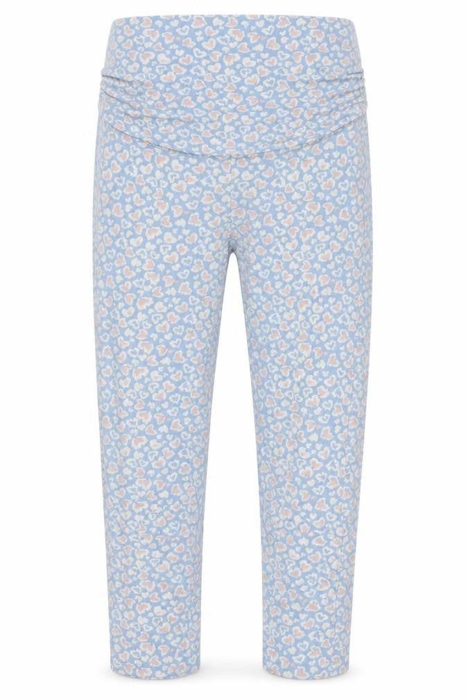 Avenue Womens Blue Animal Print Jersey Capri Pyjama Pants Size 12