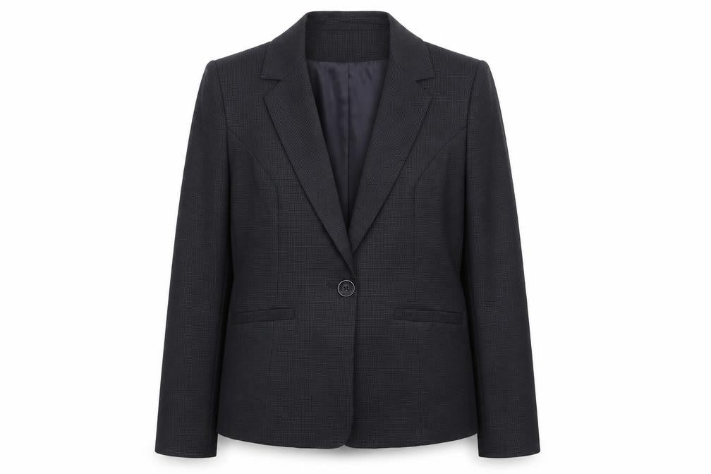 Front view of Papaya women’s grey jacket suit jacket, size UK 12