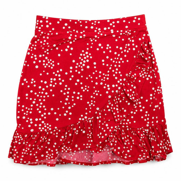 Oasis Womens Red Polka Dot Mini Skirt Size S