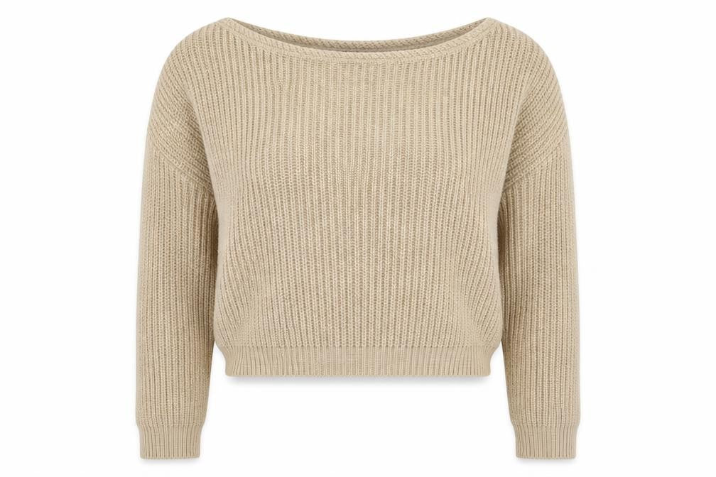 Front view of Missguided women’s grey knit jumper, size S