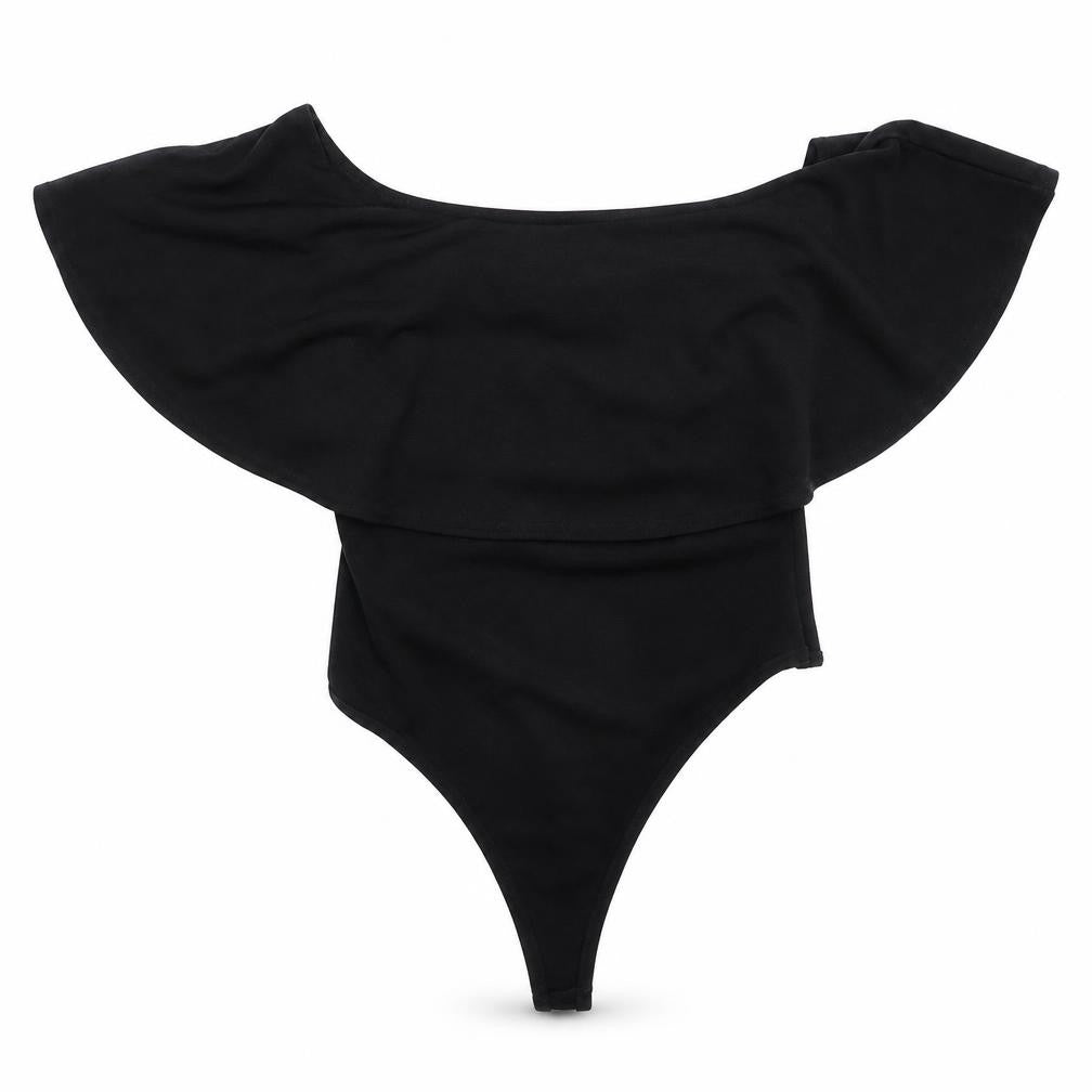 Club L Womens Black   Bodysuit One-Piece Size 6
