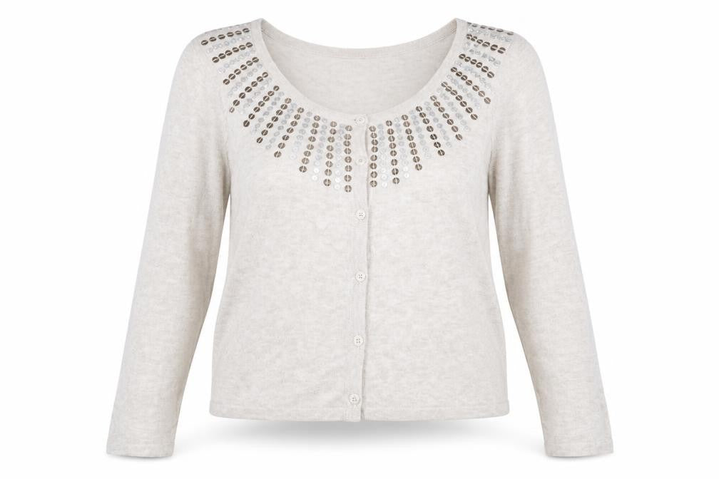Asda George Womens Beige   Cardigan Jumper Size 12