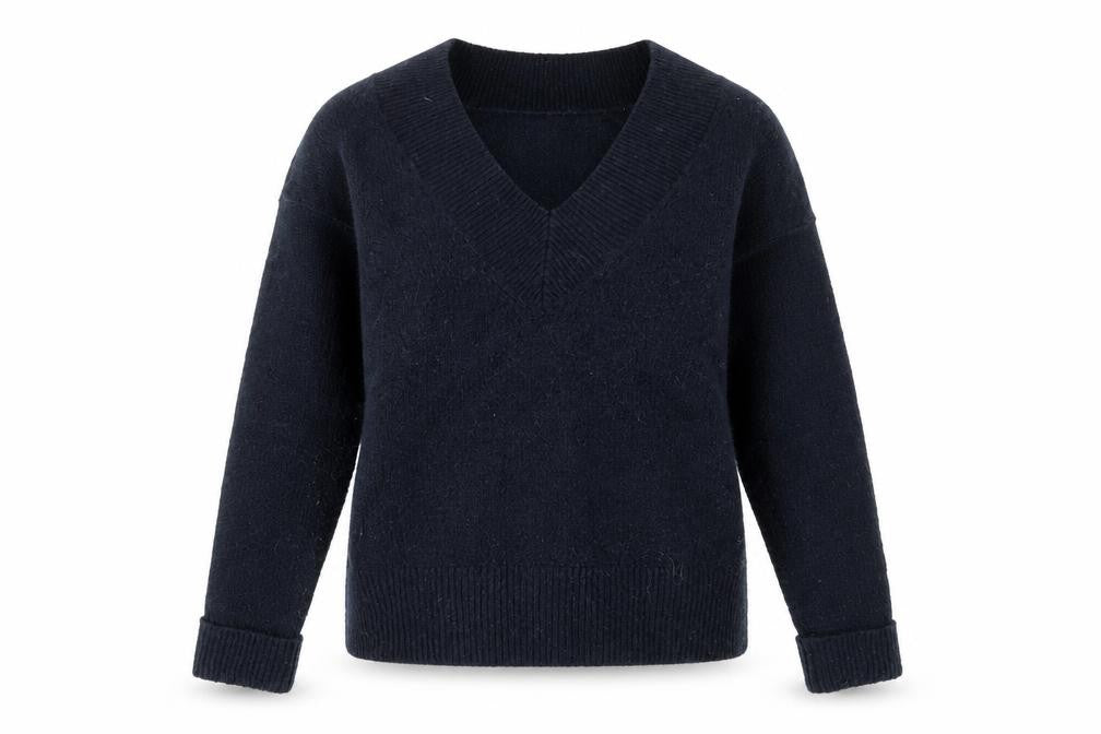 Front view of Next women’s blue jumper, size S