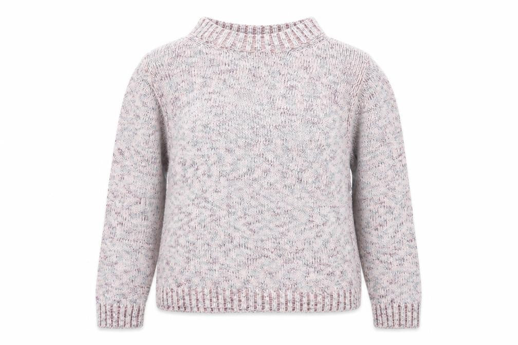 Front view of Collection women’s pink jumper, size UK 14