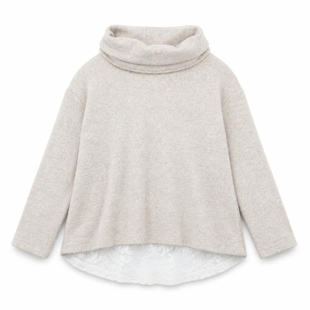 Front view of River Island girls’ beige jumper, size 7, years