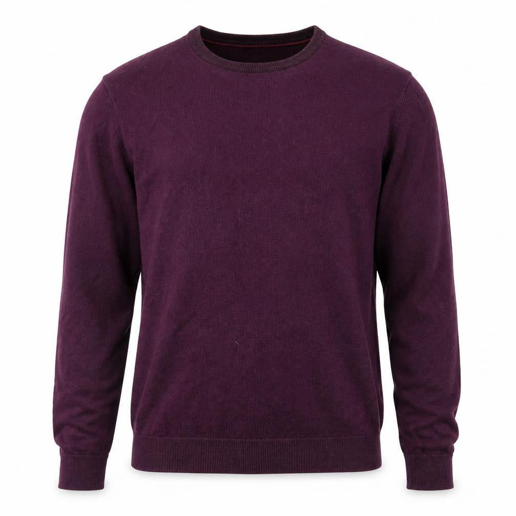 Front view of F&F men’s purple jumper, size M