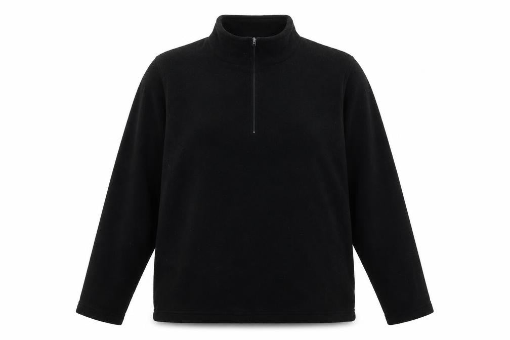 Front view of Preworn women’s black jumper, size UK 20