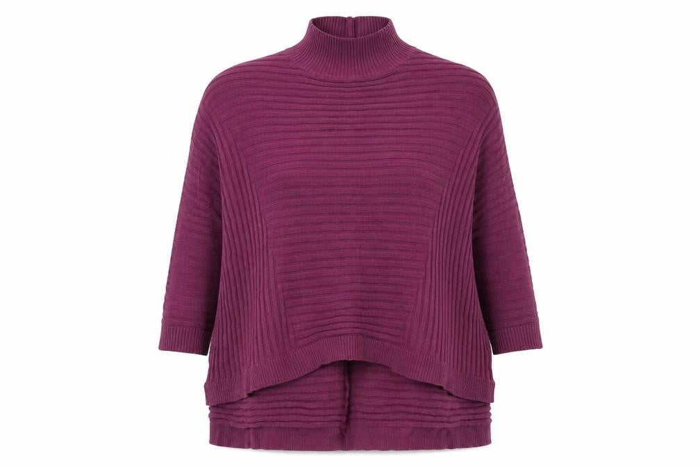 Front view of Select women’s purple jumper, size UK 10