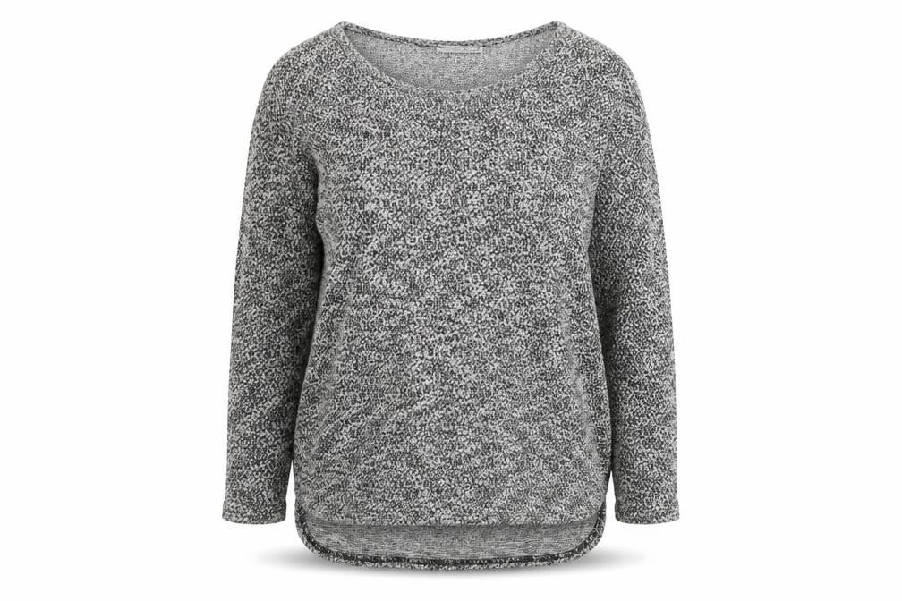 Front view of Atmosphere women’s grey jumper, size UK 10