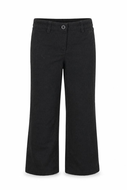 Front view of Next girls’ grey cargo trousers, size 6, years