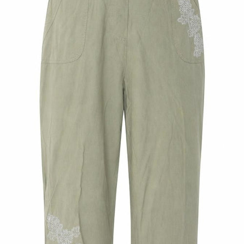 Felina Womens Green Houndstooth  Trousers  Size 16 L21 in