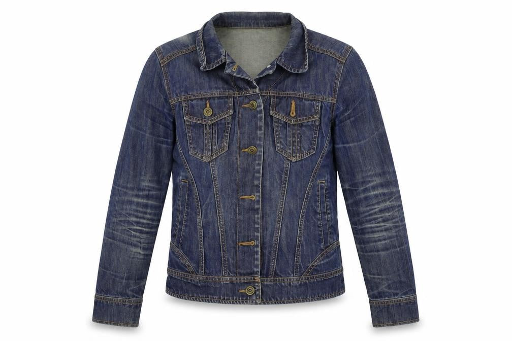 Front view of Next women’s blue jacket coat, size UK 8