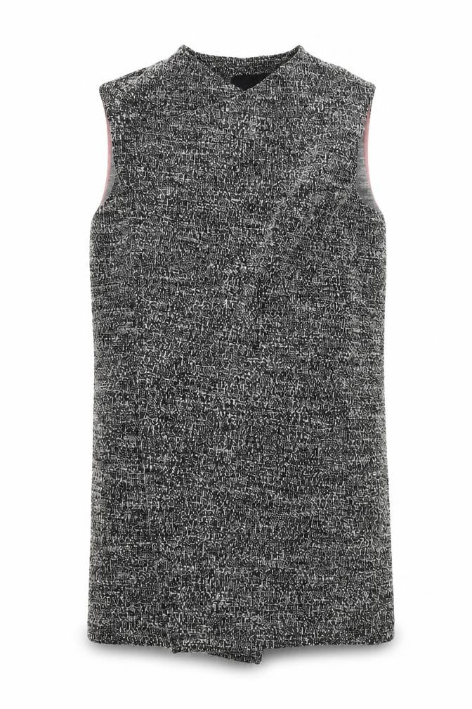 Front view of Next women’s grey cardigan jumper, size UK 10