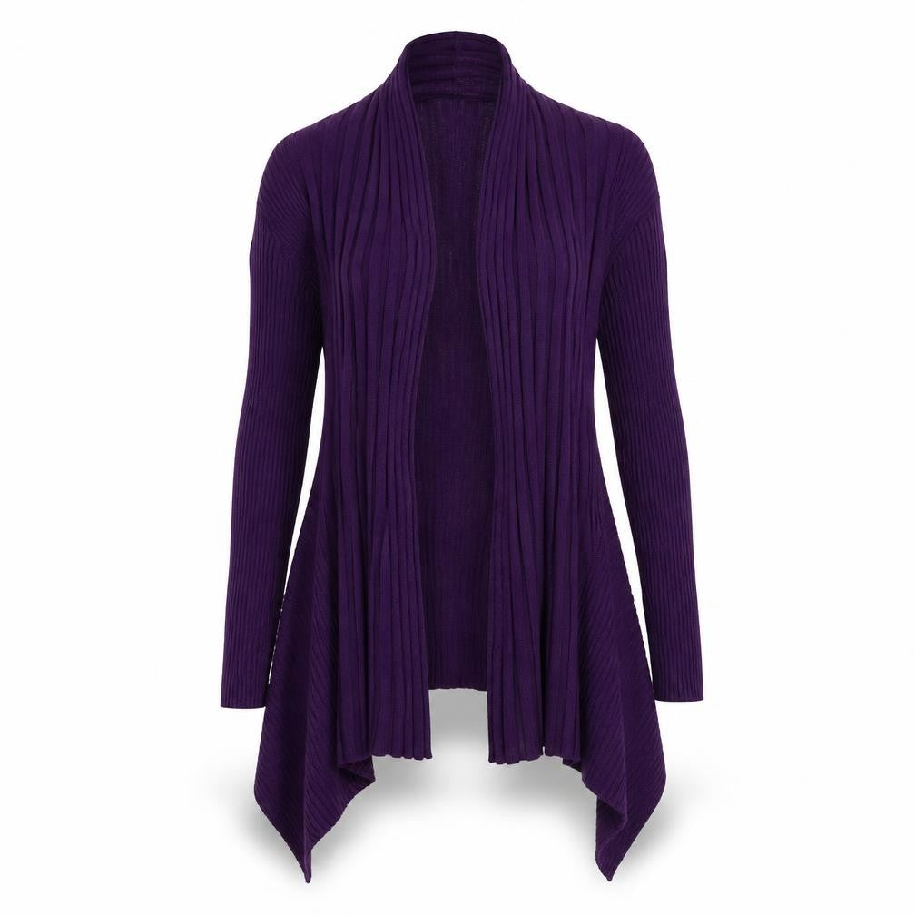 Front view of Saloos women’s purple jumper, size S
