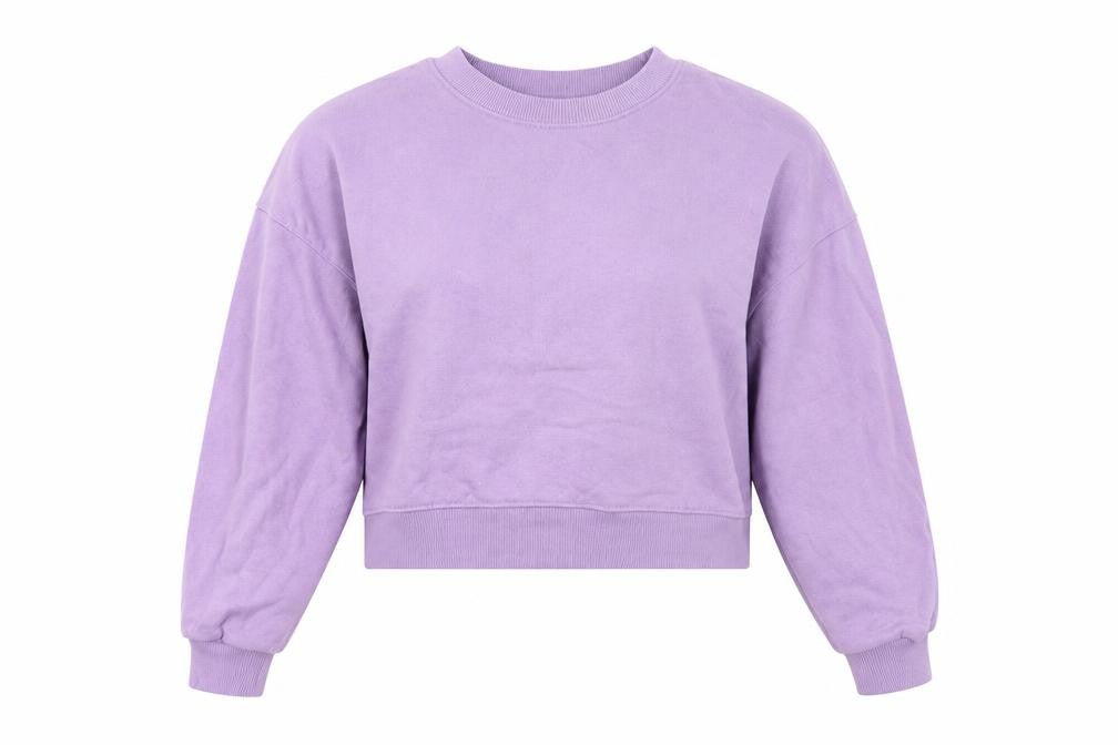 Front view of Pull&Bear women’s purple jumper, size S