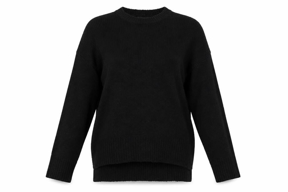 Front view of New Look women’s black jumper, size S