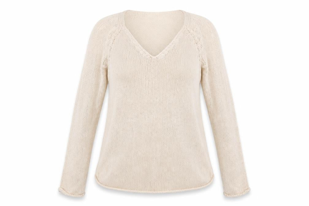 Front view of H&M women’s pink jumper, size S