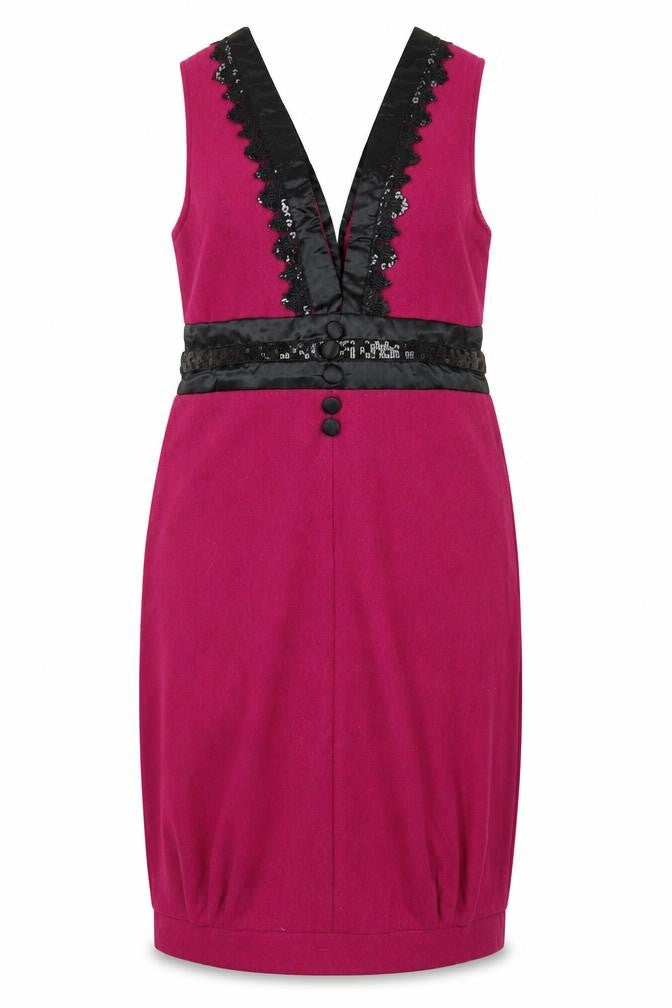 Front view of women’s pink shift, size L