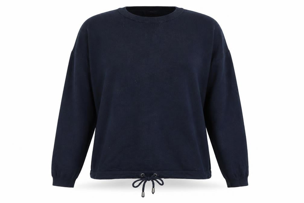 Front view of Next women’s blue jumper, size UK 12