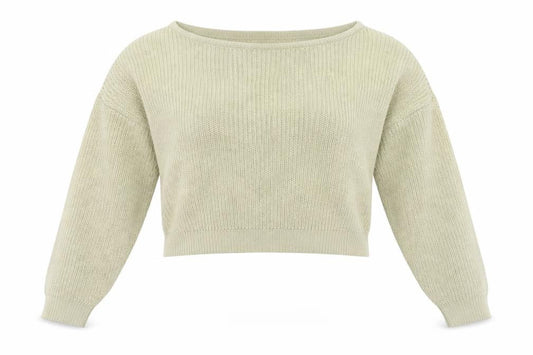 Front view of PRETTYLITTLETHING women’s beige jumper, size M