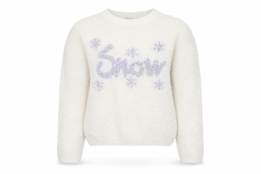 Front view of Papaya women’s white jumper, size M