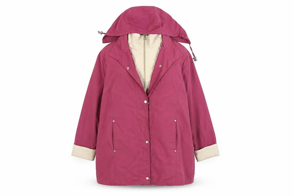 Front view of Gabriella Vicenza women’s pink jacket, size UK 14
