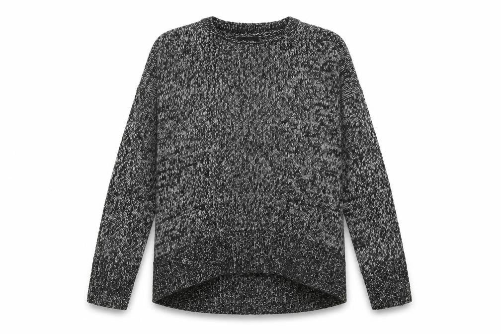 Front view of New Look women’s grey knit jumper, size M