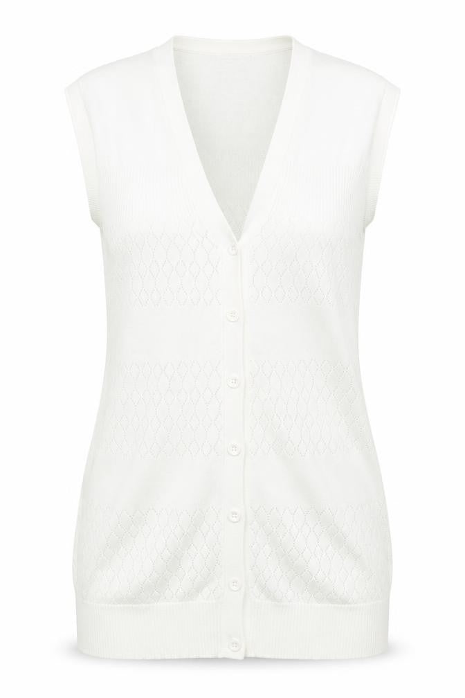 Topshop Womens Ivory  Knit Cardigan Jumper Size 10