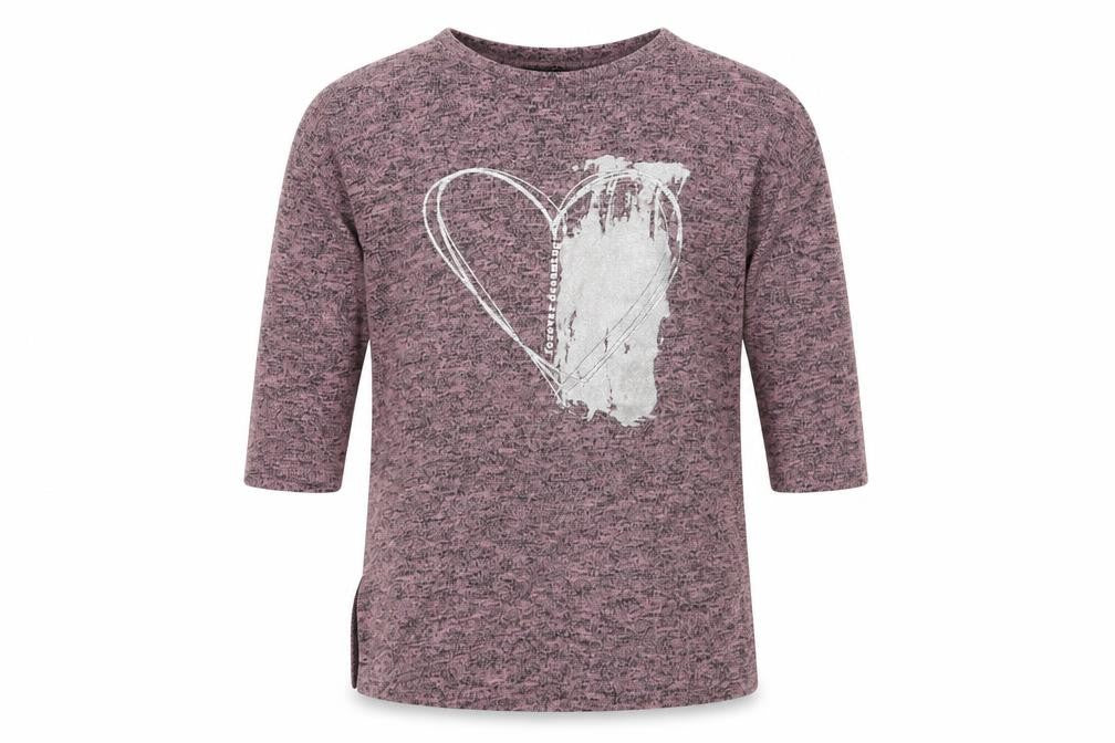 Front view of Candy Couture girls’ pink basic t-shirt, size 10-11, years
