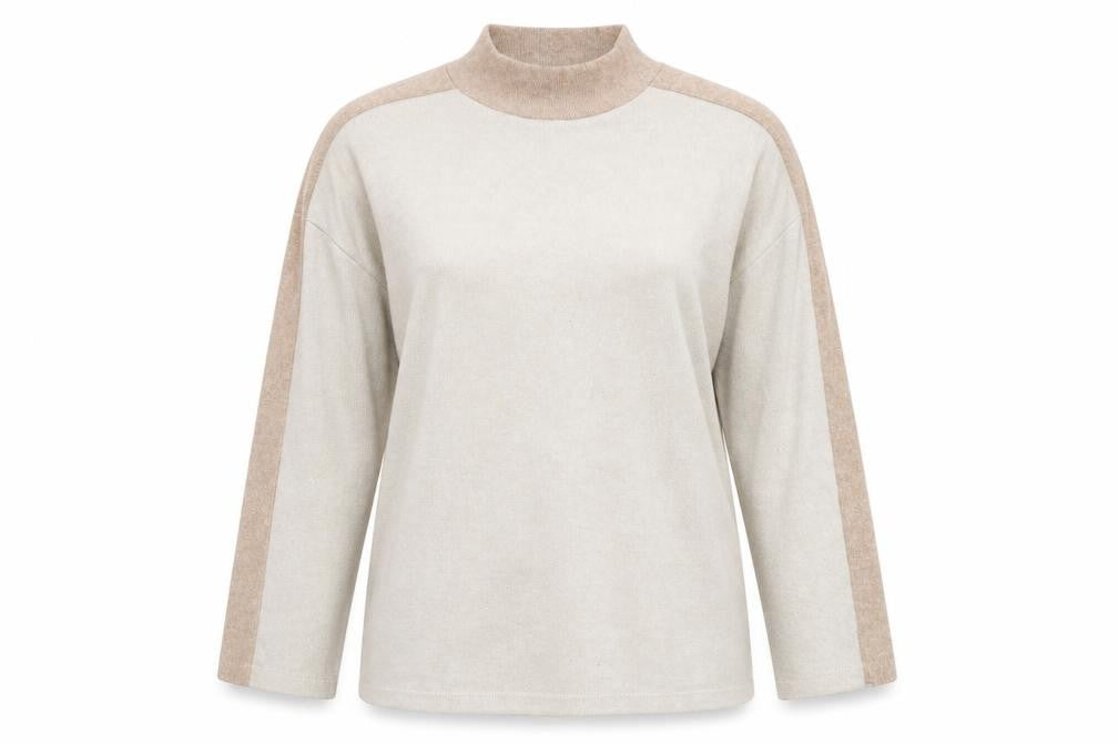 Front view of TU women’s white pullover sweatshirt, size UK 12