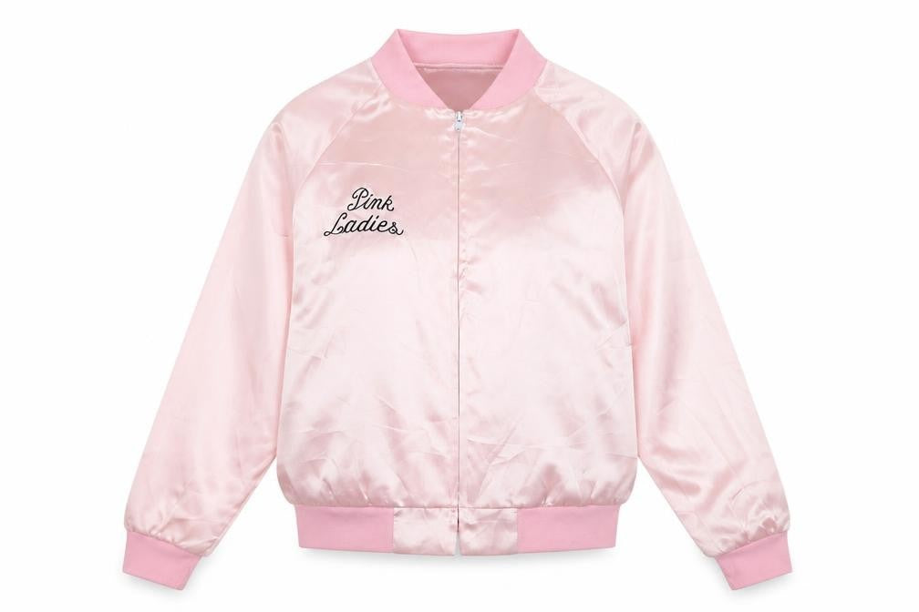 Front view of smithys women’s pink full zip sweatshirt, size M