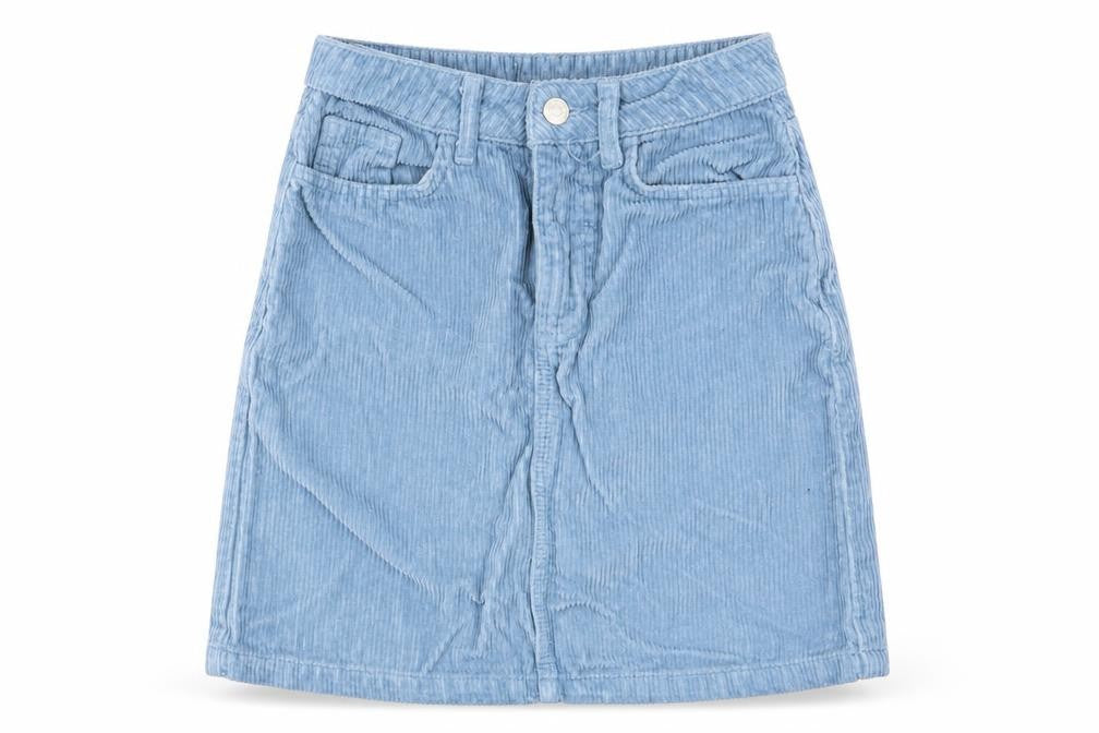 New Look Womens Blue   A-Line Skirt Size 6  - Cord Fabric
