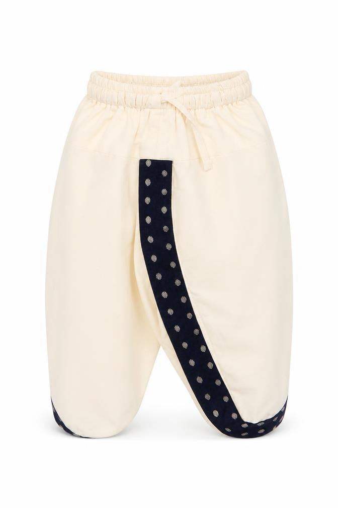Preworn Girls Ivory   Jogger Trousers Size 9-12 Months