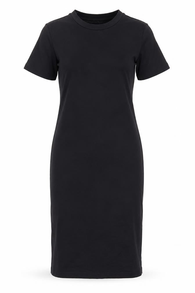 Front view of SHEIN women’s black bodycon, size S