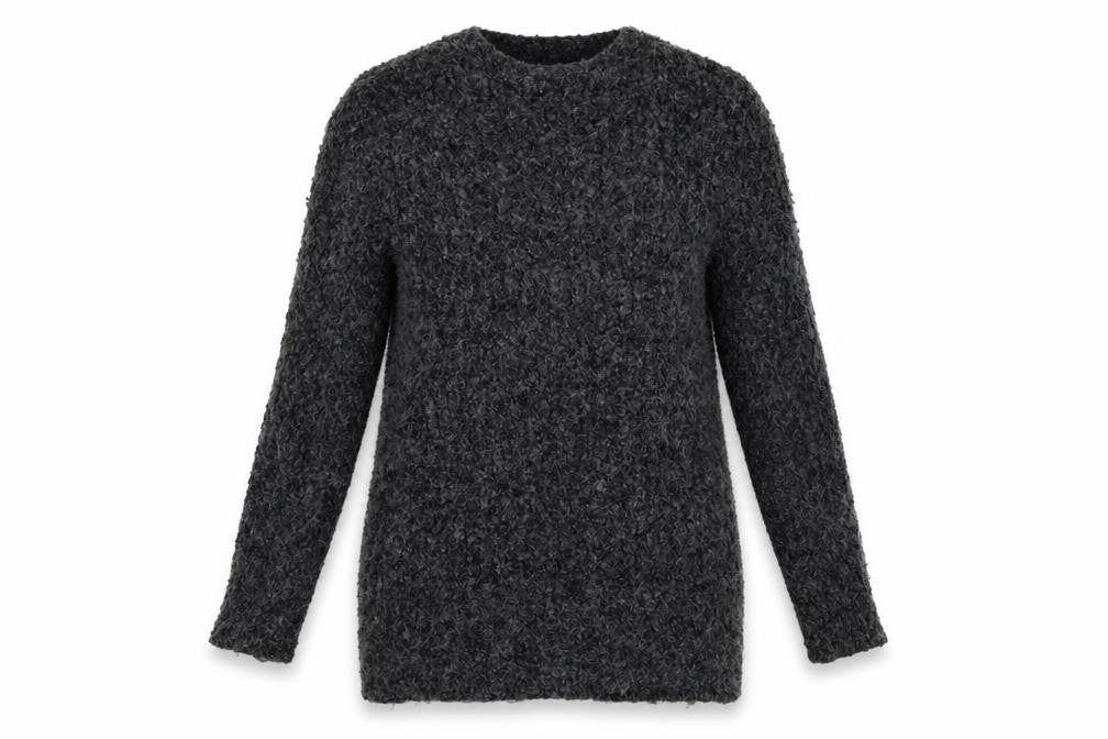 Front view of Primark women’s grey overcoat coatigan, size UK 10